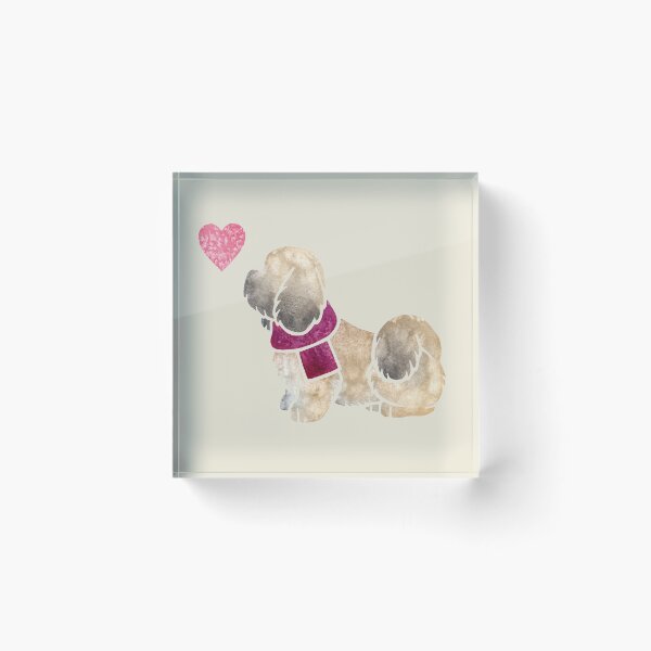 Item preview, Watercolour Lhasa Apso designed and sold by animalartbyjess.