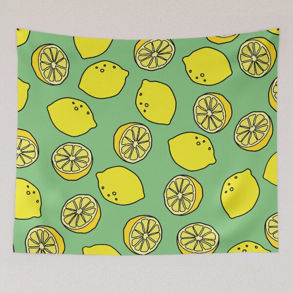 Item preview, Lemon pattern in lime designed and sold by Cathal O'Toole.