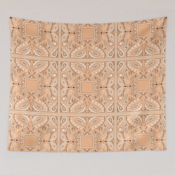 Item preview, Orange paisley bandana pattern designed and sold by AfricanDesign.