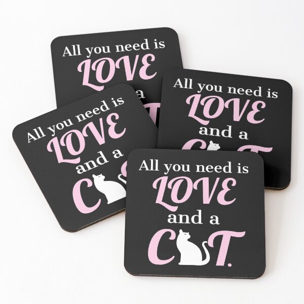 Item preview,  all you need is love and a cat. designed and sold by doctors-apparel.