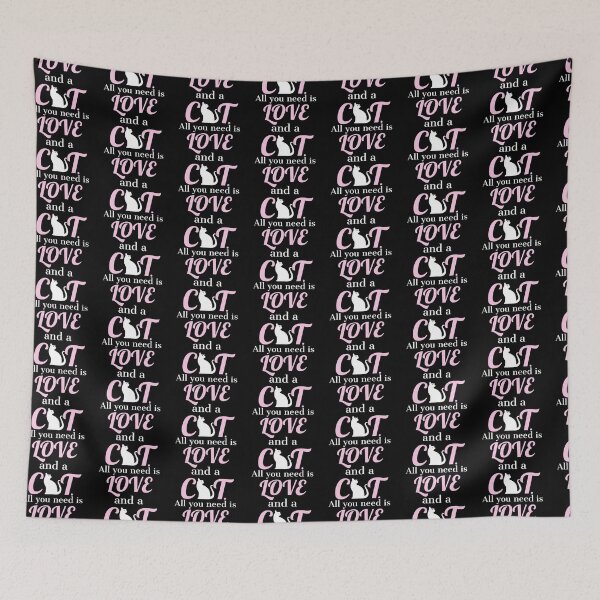 Item preview,  all you need is love and a cat. designed and sold by doctors-apparel.