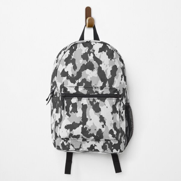 Item preview, Camouflage White Black Grey Winter Camo designed and sold by Cyberty.