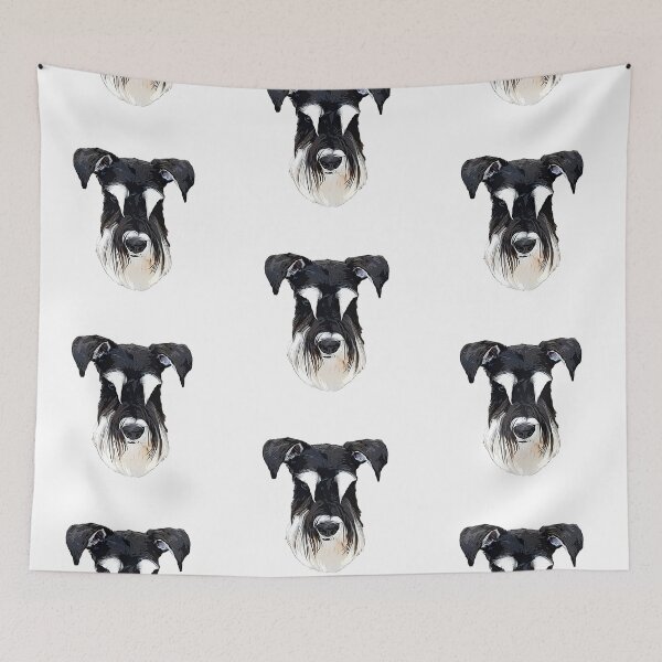 Item preview, Mini Schnauzer Black and Silver designed and sold by ElegantCat.