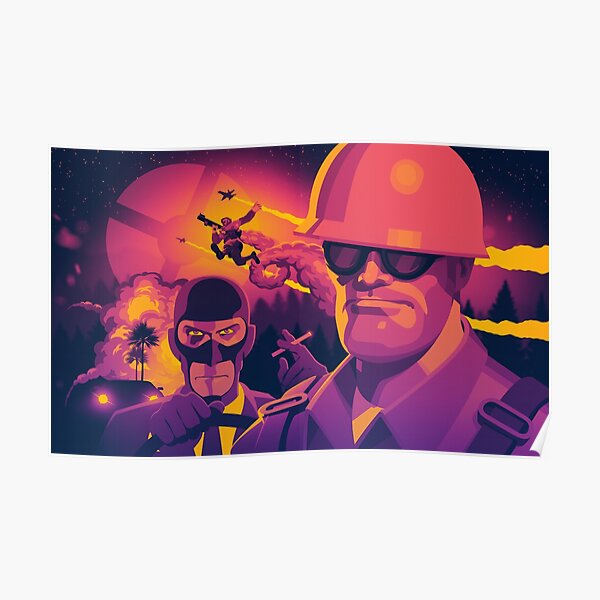 Tf2 Soldier Posters Redbubble - roblox soldier tf2