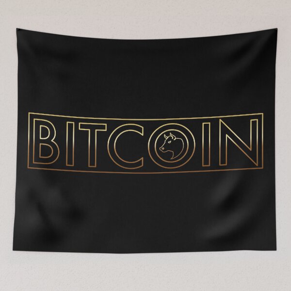 Item preview, Bitcoin Bull Gold Square designed and sold by infleims.