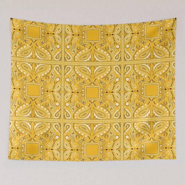 Item preview, Orange paisley bandana pattern designed and sold by AfricanDesign.