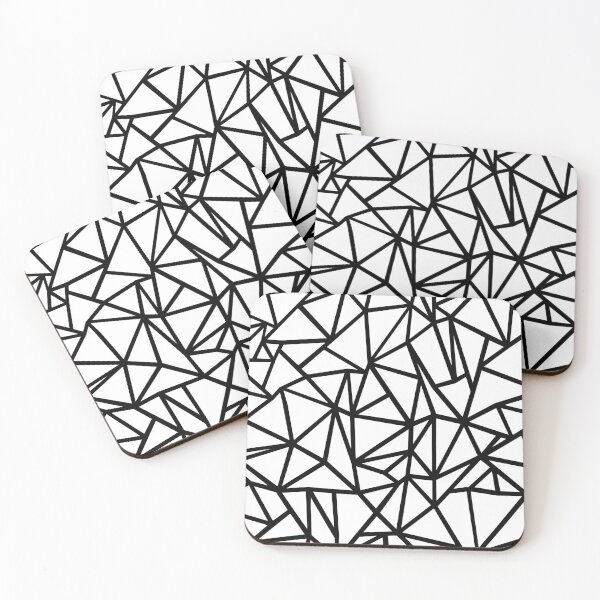 Item preview, Abstract Outline Thick White designed and sold by ProjectM.