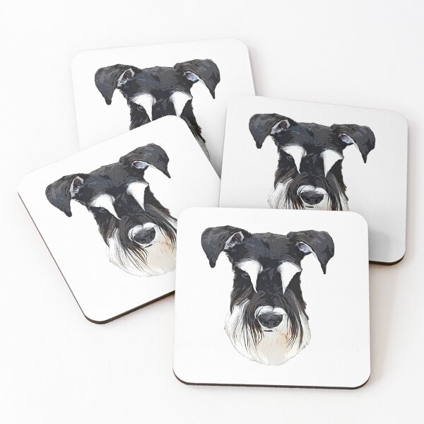 Artikelvorschau, Mini Schnauzer Schwarz und Silber entworfen und verkauft von ElegantCat.