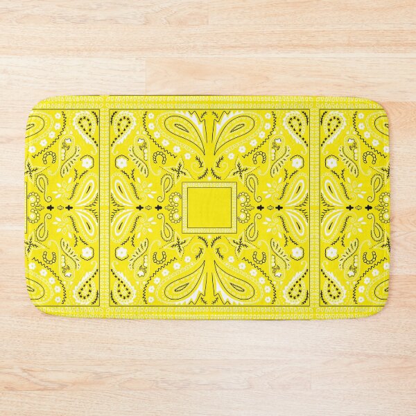 Item preview, Paisley bandana pattern yellow designed and sold by AfricanDesign.