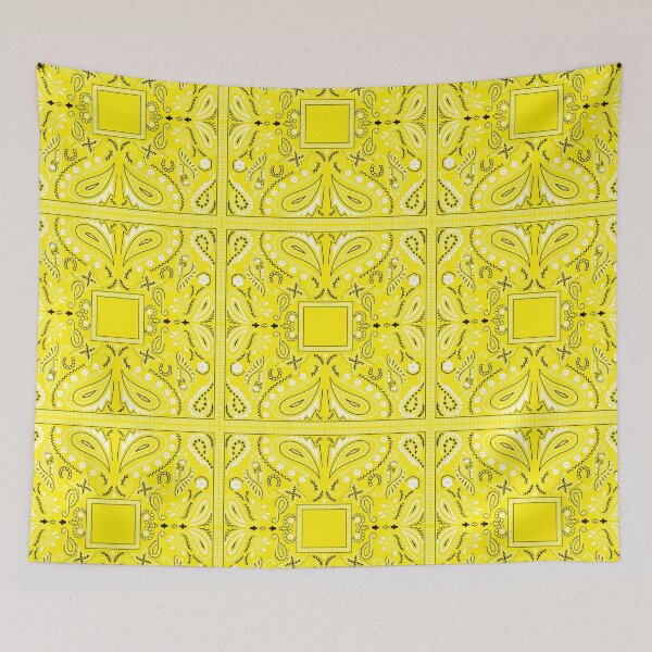 Item preview, Paisley bandana pattern yellow designed and sold by AfricanDesign.