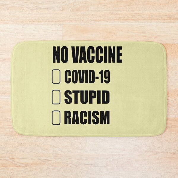 Item preview, No Vaccimne For COVID-19, Stupid; Racism designed and sold by AVOGATO KITTY KAT  CAT.