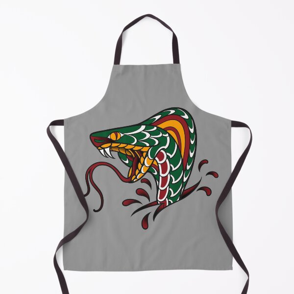 Item preview, Green snake tattoo in traditional style / old school / traditional snake designed and sold by Saphirtattoos.
