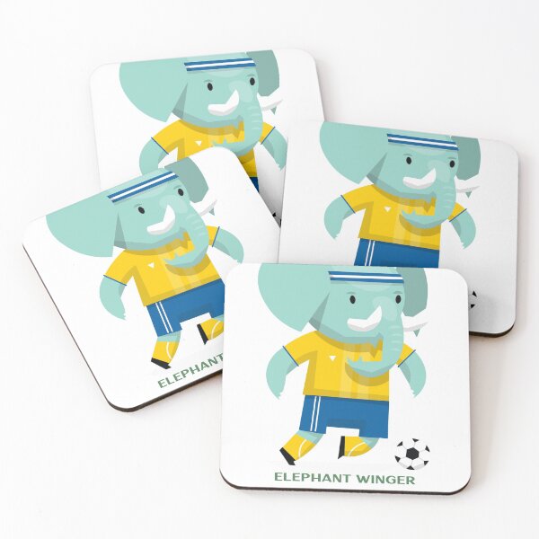 Item preview, Elephant Winger Playing Football/Soccer for Team Herbivorous designed and sold by Teeshirters1.