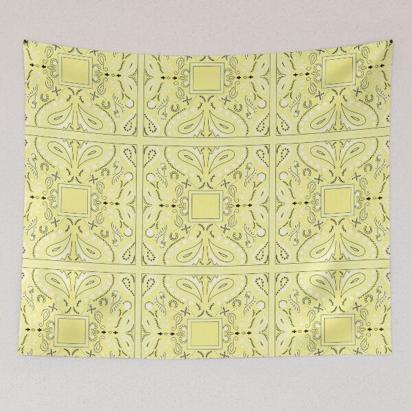 Item preview, Paisley bandana pattern yellow designed and sold by AfricanDesign.