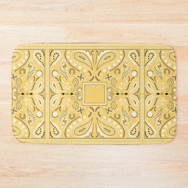 Item preview, Paisley bandana pattern yellow designed and sold by AfricanDesign.