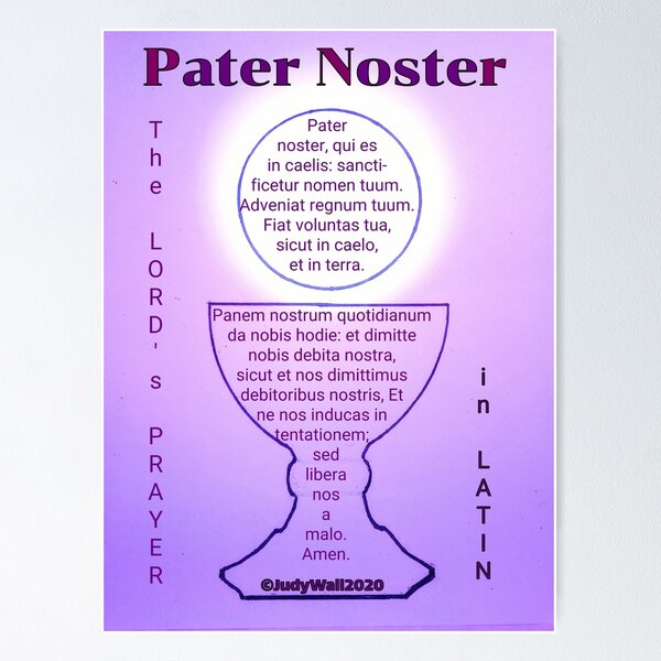 Latin Prayer Posters