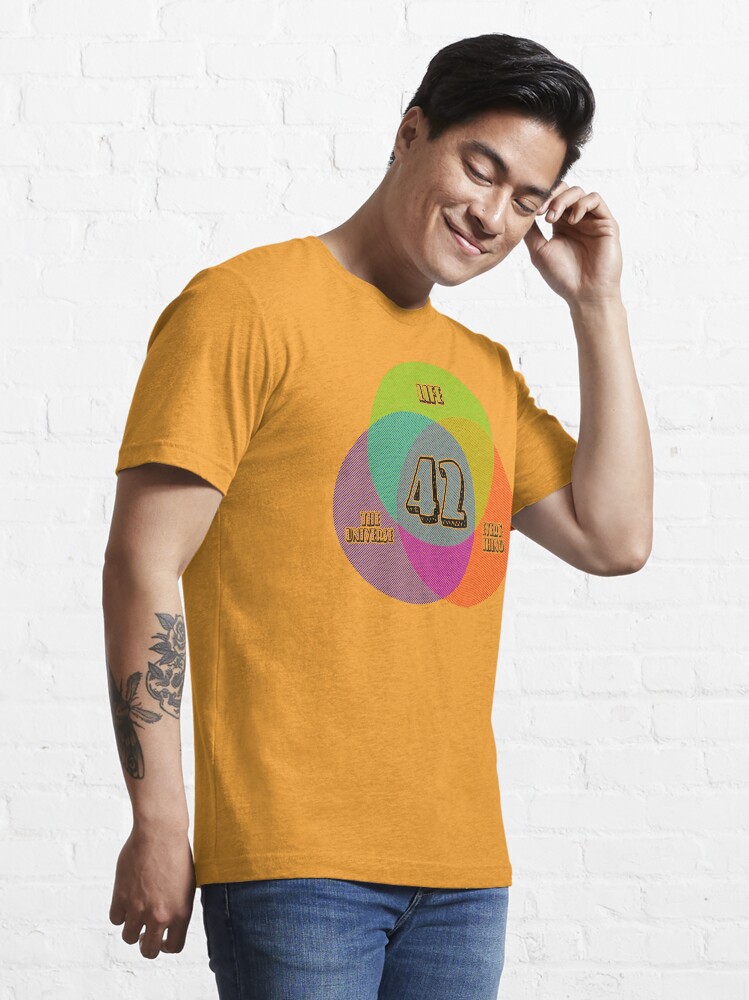 Alternate view of NEW Venn Diagram: Life, the Universe & Everything (for light shirts) Essential T-Shirt