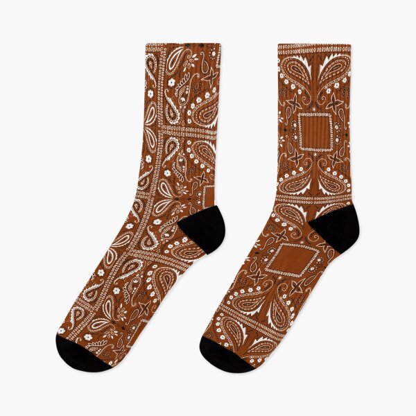 Item preview, Brown paisley bandana pattern brown designed and sold by AfricanDesign.