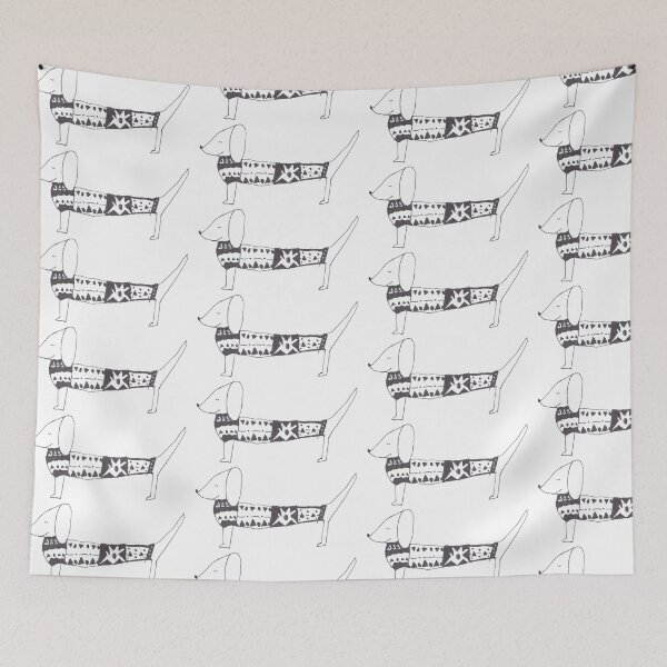 Item preview, Black and White Dachshund  designed and sold by maimairo.