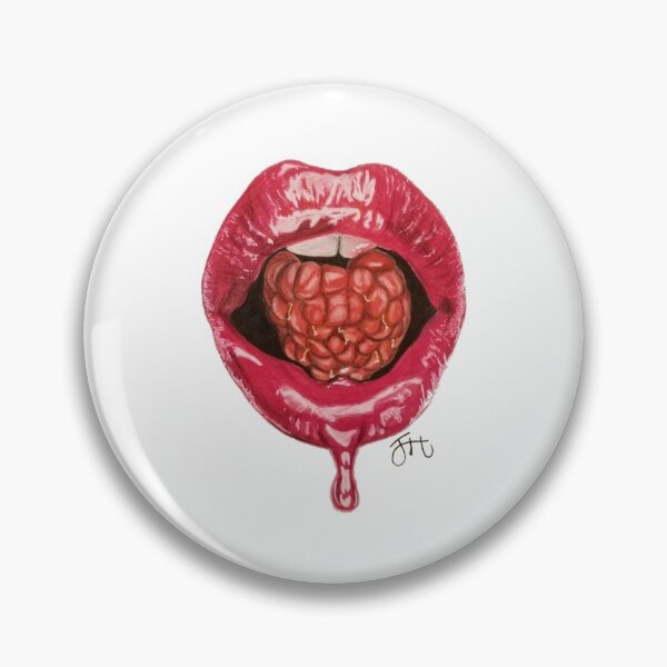 Artikelvorschau, Himbeer tropfende Lippen entworfen und verkauft von BrilliantPaints.
