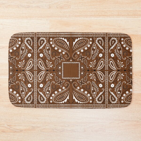 Item preview, Brown paisley bandana pattern brown designed and sold by AfricanDesign.