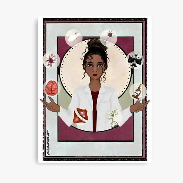 Woman in Neuroscience (the Juggler) Canvas Print
