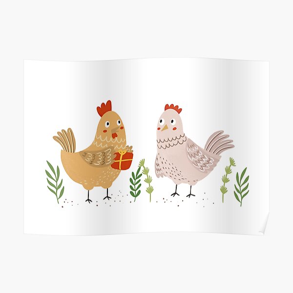 Wandbilder Geburtstag Huhn Redbubble