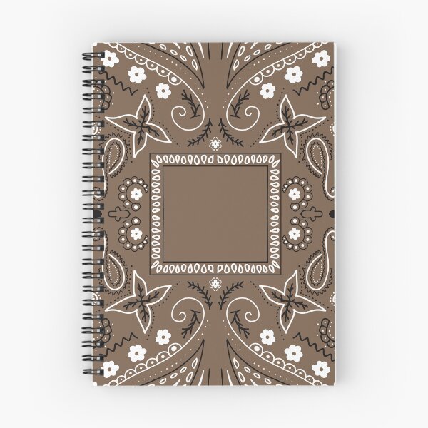 Item preview, Brown paisley bandana pattern brown designed and sold by AfricanDesign.