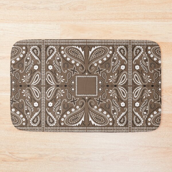 Item preview, Brown paisley bandana pattern brown designed and sold by AfricanDesign.