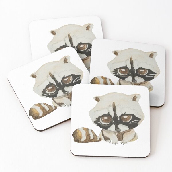 Item preview, Adorable Watercolor Raccoon  designed and sold by BrilliantPaints.