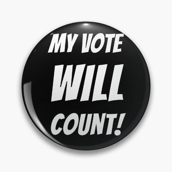 Item preview, My Vote Will Count, No Voter Suppression designed and sold by WhimsicaliTee.