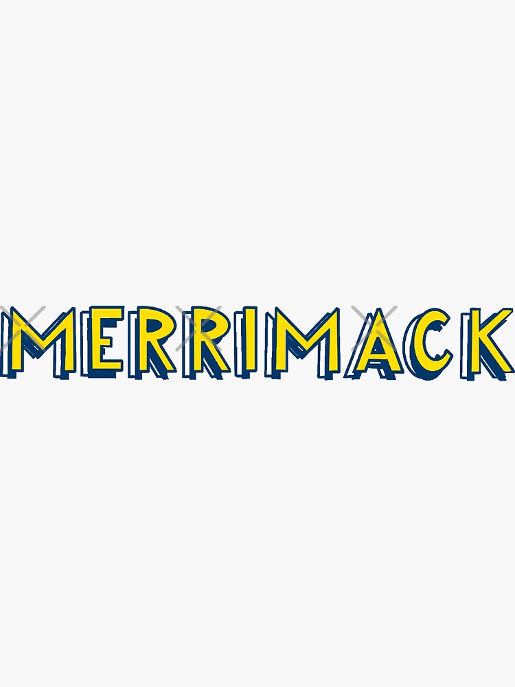  merrimack college logo sticker sticker for sale by mlccreatives