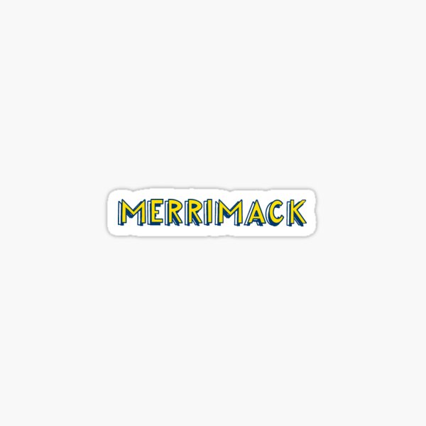 merrimack college logo sticker sticker for sale by mlccreatives