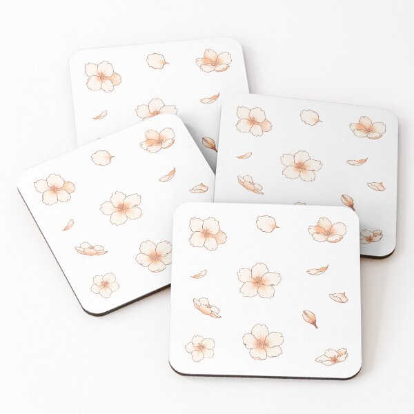 Item preview, Falling Orange-Cream Sakura Cherry Blossom designed and sold by arterialmotive.