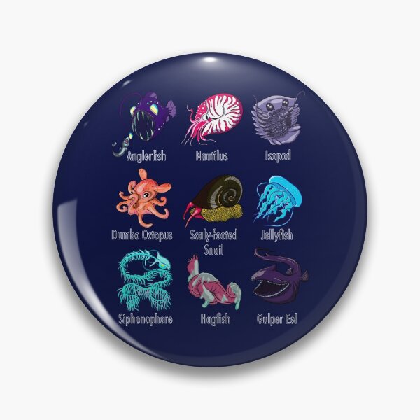 Item preview, Creatures of the Abyssal Plain Fish Grid designed and sold by Deadbirdkitsch.
