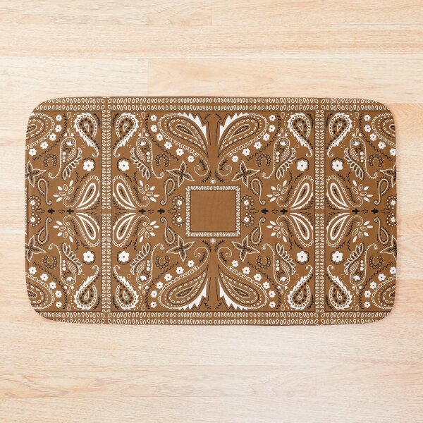 Item preview, Brown paisley bandana pattern brown designed and sold by AfricanDesign.