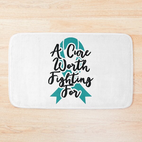 Item preview, A Cure Worth Fighting For - Ovarian Cancer Teal Ribbon designed and sold by NotEnoughSpoons.