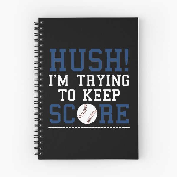 Item preview, Hush I'm Trying To Keep Score Funny Baseball Scorekeeper graphic designed and sold by nikkidawn74.