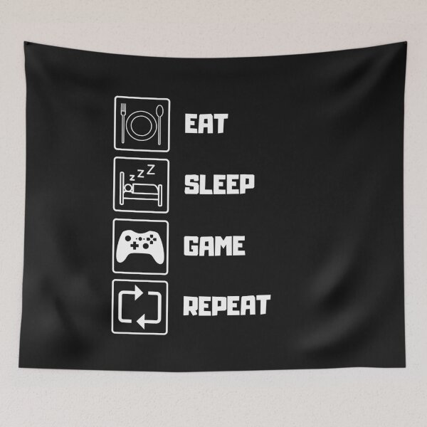 Item preview, Eat Sleep Game Repeat designed and sold by printondemand13.