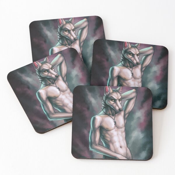 Neon Stream Untersetzer (4er Set)