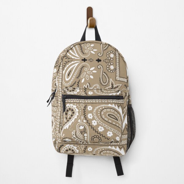 Item preview, Brown paisley bandana pattern brown designed and sold by AfricanDesign.