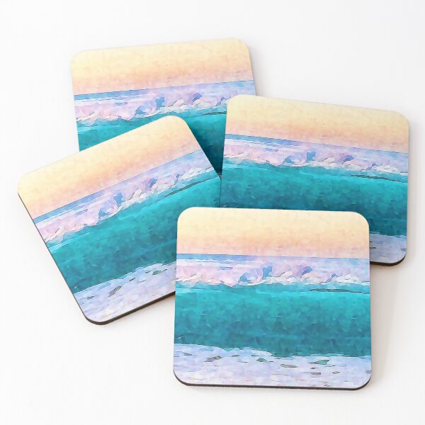 Item preview, Ocean Waves Impressionist Watercolor Style Art designed and sold by iASunshine.