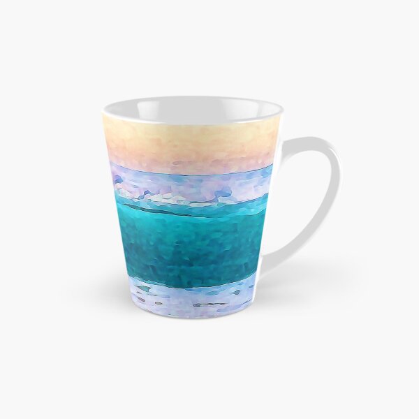 Aperçu de l'œuvre Ocean Waves Art impressionniste de style aquarelle créée et vendue par IASunshine.