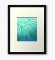Bright Green iPad Design Framed Print