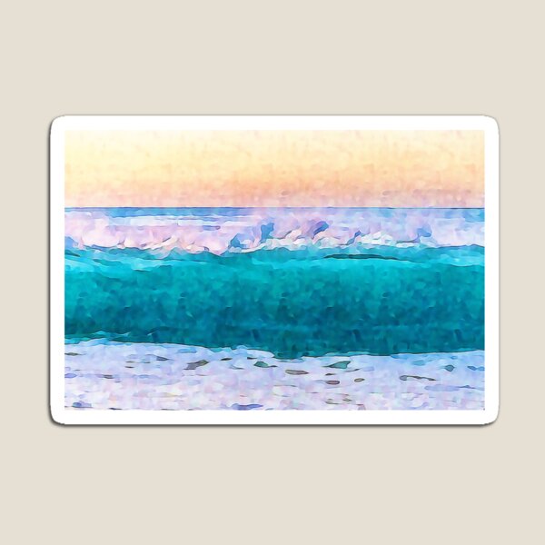 Artikelvorschau, Ocean Waves Impressionist Aquarell Art entworfen und verkauft von IASunshine.