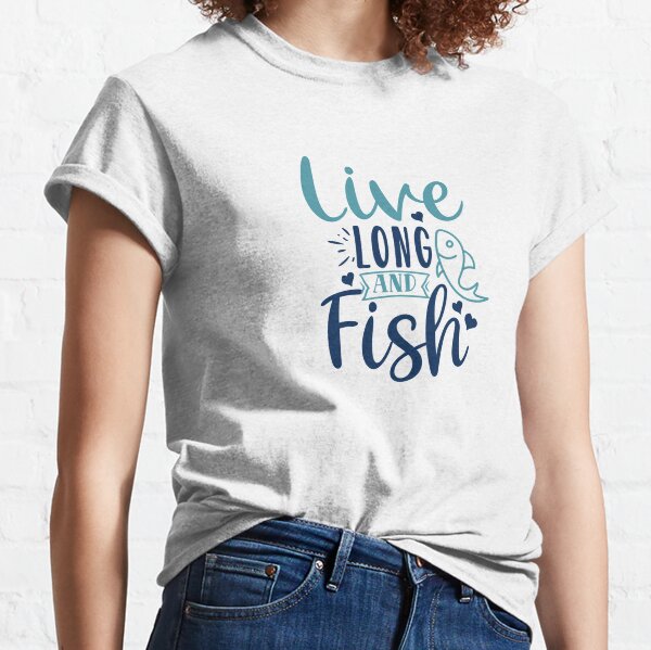 i love fishing red heart fish in the beach ocean f' Women's T-Shirt