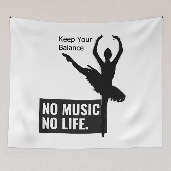Item preview, Keep Your Balance No Music No Life designed and sold by TamiParrington.