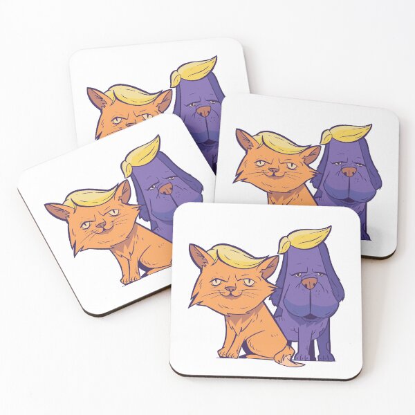 Item preview, Trump Cat And Dog, Officially Licensed And Copyrighted Trump Comic Character, POTUS, President Of The United Sates, American Flag, USA Flag, Donald Trump, Trump 2020 designed and sold by LoveGiftHub.