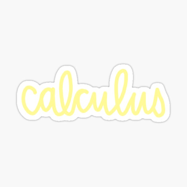 Calculus Stickers | Redbubble