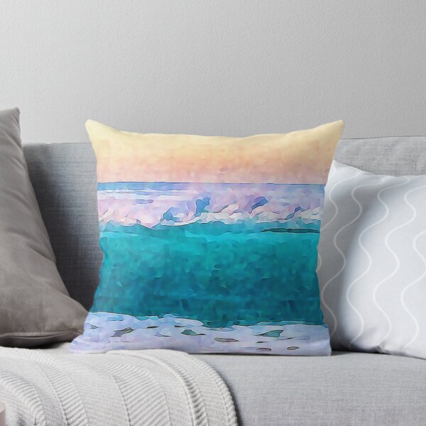 Item preview, Ocean Waves Impressionist Watercolor Style Art designed and sold by iASunshine.